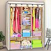 Складной шкаф Storage Wardrobe mod.88130 130 х 45 х 175 см. Трехсекционный (Серый), фото 5