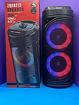 ПОРТАТИВНАЯ КОЛОНКА С МИКРОФОНОМ BT SPEAKER ZQS6212, фото 3