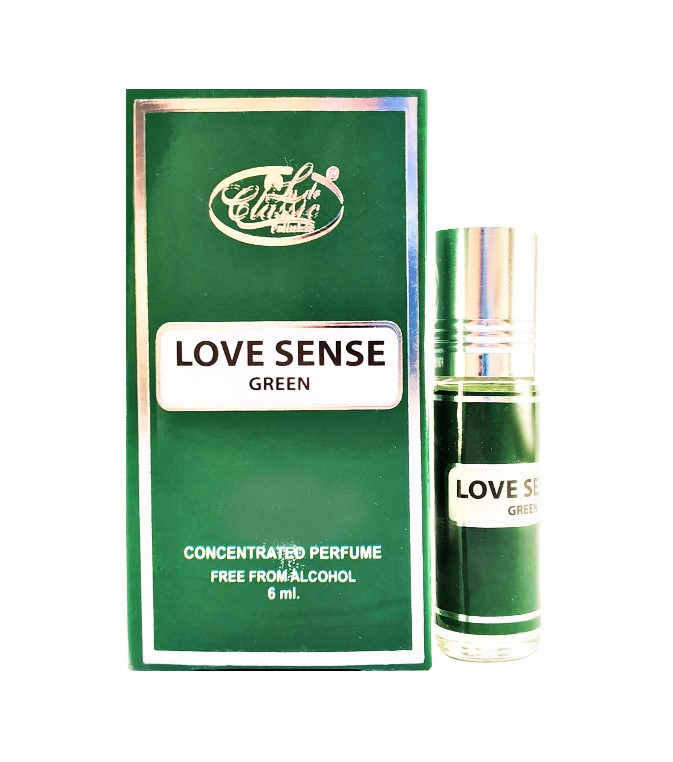 Арабские Масляные Духи La de Classic Love Sense Green, 6мл – зеленые, древесные, мускусные