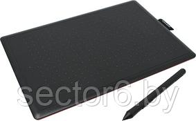 Графический планшет One by Wacom Medium CTL-672-N Black&Red (8.5"x5.3" 2540  lpi  2048 уровней  USB) WACOM