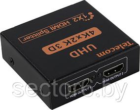 Разветвитель Telecom TTS7000 HDMI Splitter (1in -&gt;  2out  ver1.4) +  б.п. TELECOM 12002357