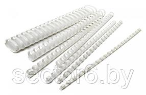 Пружины для переплета пластиковые Silwerhof d=6мм 2-20лист A4 белый (100шт) (1373584) SILWERHOF 1373584