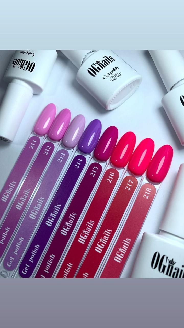 Гель-лак OG Nails коллекции Second White №214, 8 мл