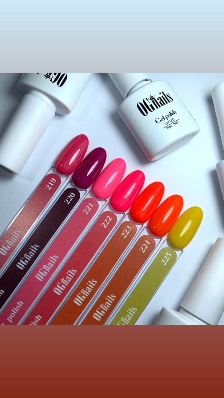 Гель-лак OG Nails коллекции Second White №223, 8 мл