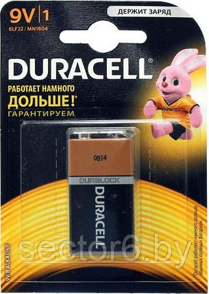 Элемент питания Duracell MN1604 (6LR61) 9V щелочной (alkaline) типа "Крона" DURACELL Элемент питания, фото 2