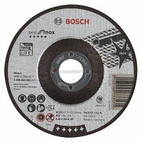 Отрезные и обдирочные круги Bosch Отрезной круг Best по нержавейке 125x2,5, вогнутый (2608603505)