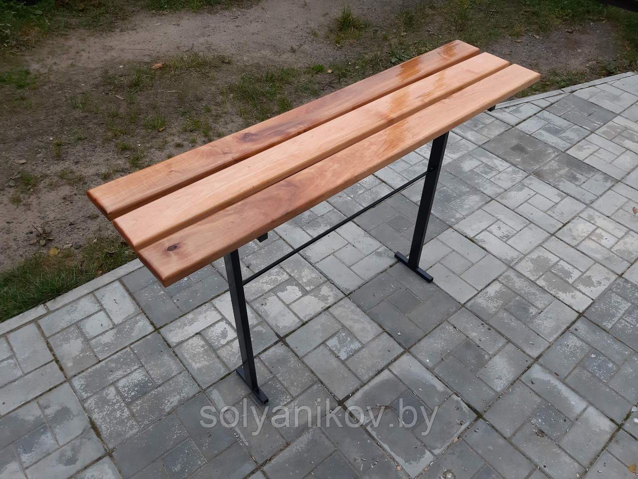 Скамейка деревянная 1,2х0,25м