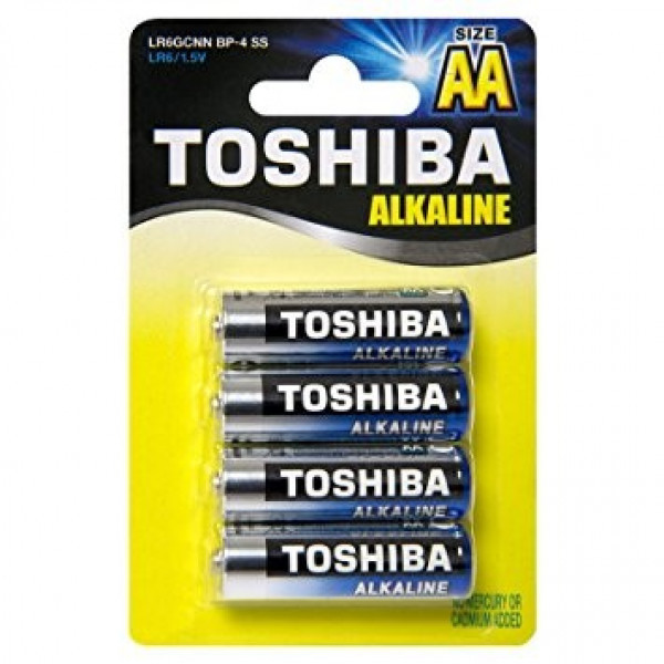 Батарейки Toshiba High Power Alkaline АА LR6GCP BP-4 - фото 1 - id-p173286419