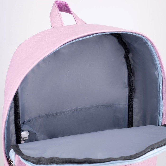 Рюкзак из искусственной кожи TEXTURA, 41 х 28 х 10 см, цвет розовый - фото 4 - id-p173293259
