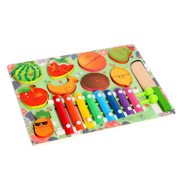 Детский развивающий набор «Музыкальные фрукты» 29,5 × 22 × 3 см - фото 2 - id-p173293586