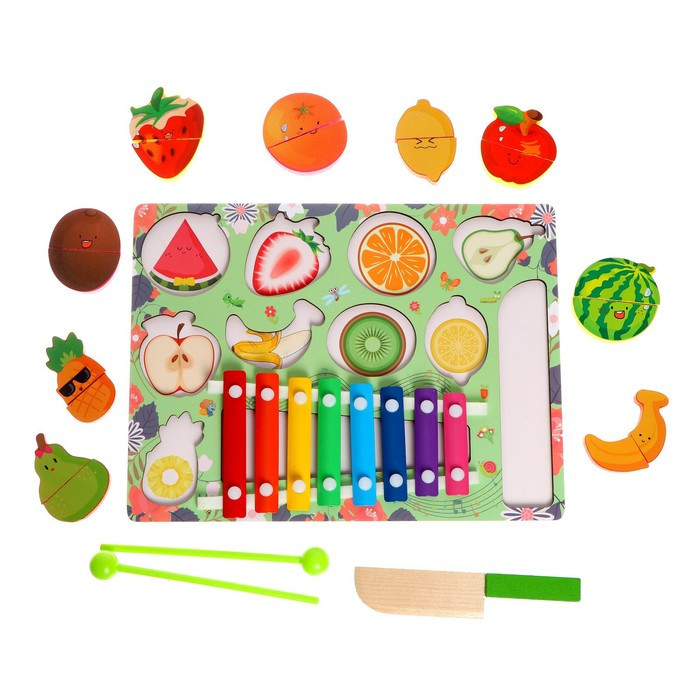 Детский развивающий набор «Музыкальные фрукты» 29,5 × 22 × 3 см - фото 4 - id-p173293586