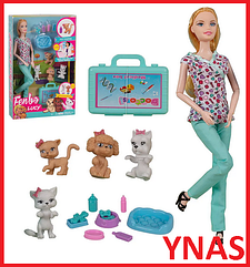 Детский игровой набор кукла доктор врач Барби с аксессуарами ветеринар для девочек fb074  Fenbo Lucy