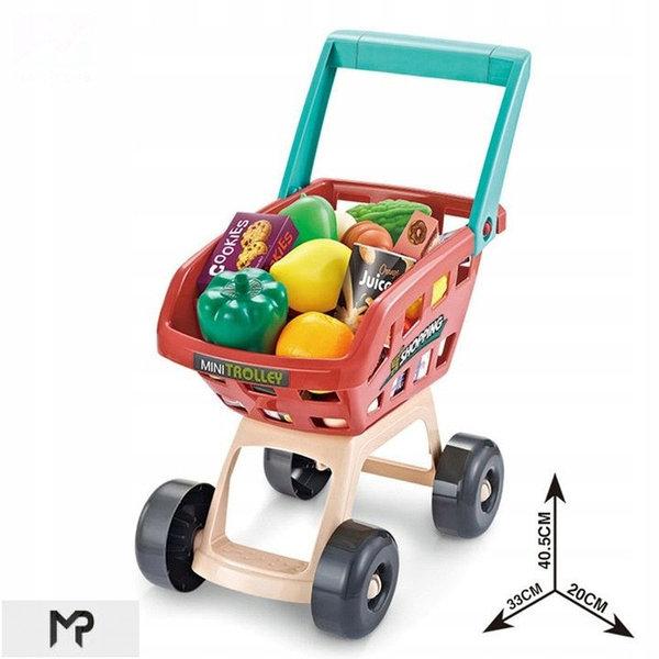Детский игровой Магазин 668-78 Супермаркет с тележкой, продукты, 48 предметов, прилавок 79 см - фото 6 - id-p133492116