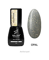 Гель-лак Siller Opal (прозрачный с золотыми блестками), 8мл