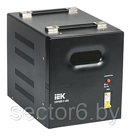 Стабилизатор напряжения IEK Expand 3кВА однофазный черный (IVS21-1-003-11) IEK IVS21-1-003-11