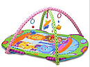 Детский игровой развивающий коврик центр HE0620 666-8 для малышей манеж с дугами и погремушками для младенцев, фото 4