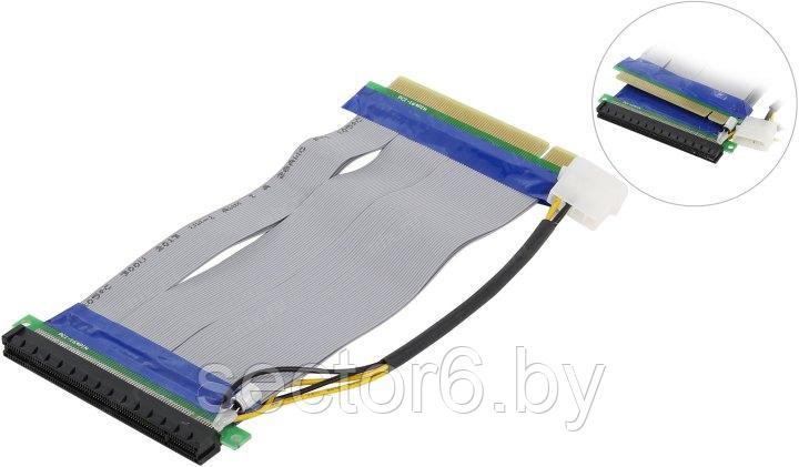 Espada E PCI EX-16power Кабель удлинительный Riser card PCI-Ex16 M --> PCI-Ex16 F 18см ESPADA Espada E PCI, фото 2