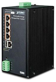 коммутатор PLANET BSP-360 IP30 Industrial Renewable Energy 4-Port 10/100/1000T 802.3at PoE+ Managed Ethernet