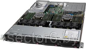 Сервер Supermicro Ultra SuperServer 1U 610U-TNR 2x4310 12C 2.1GHz/4x32Gb RDIMM 3200(32xslots)/1xSM883 240GB