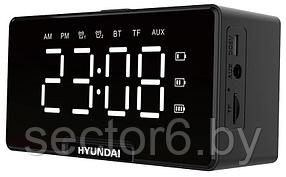 Радиобудильник Hyundai H-RCL400 черный LED подсв:белая часы:цифровые FM HYUNDAI H-RCL400