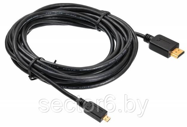 Кабель аудио-видео Buro HDMI 1.4 HDMI (m)/Micro HDMI (m) 5м. черный (MICROHDMI-5M) BURO Кабель аудио-видео, фото 2