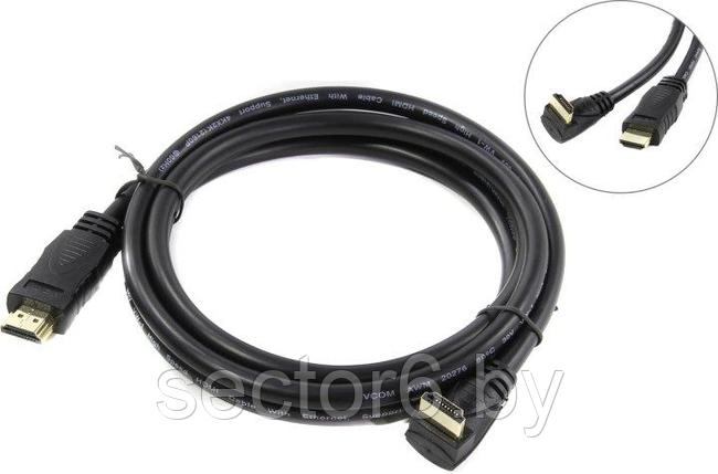 VCOM CG523-1.8м Кабель HDMI to HDMI (19M -19M) 1.8м ver2.0 Г-образный коннектор VCOM VCOM CG523-1.8м Кабель, фото 2