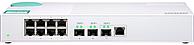 Коммутатор QNAP QSW-308-1C Unmanaged 10 Gb / s switch with 3 SFP + ports, of which 1 is combined with RJ-45,