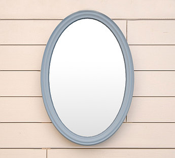 Овальное зеркало "Leontina Blue"