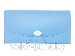 Папка пластиковая DL 260*140*25, цвет голубой
