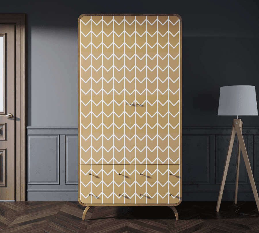 Шкаф в скандинавском стиле "Ellipse Print" с ящиками принт 1