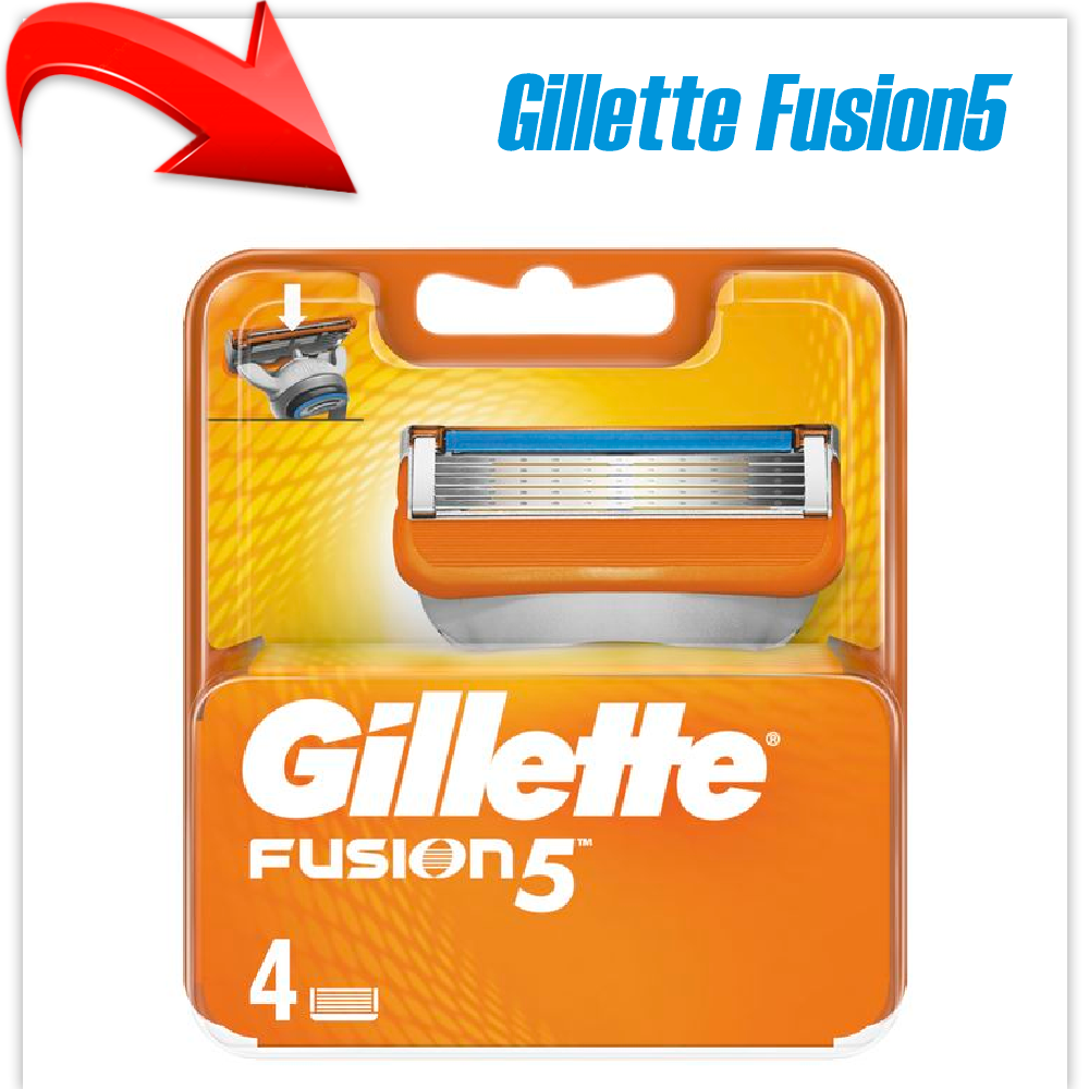 Сменные кассеты для бритья Gillette Fusion5 (4 шт)