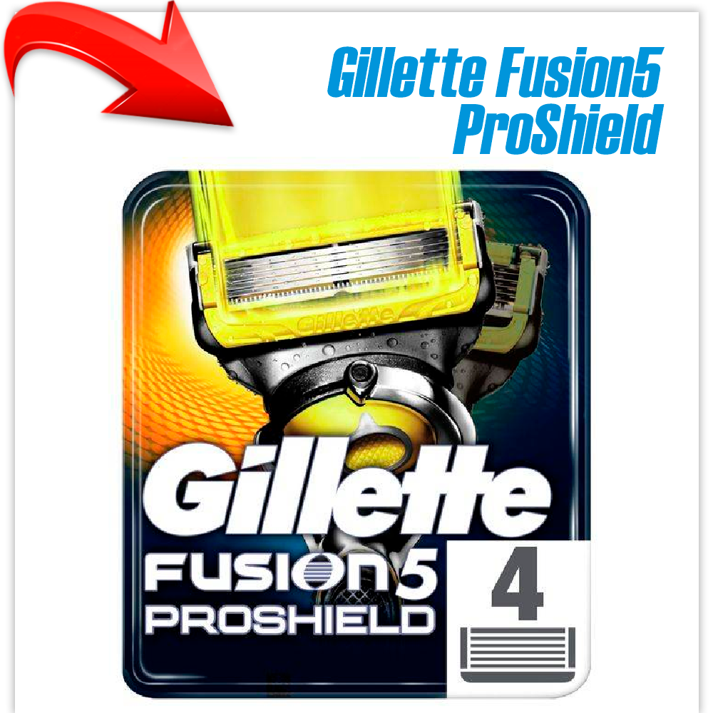 Лезвия Gillette Fusion5 ProShield  4шт.