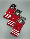 Красные носки Adidas / удлиненные носки / носки с резинкой, фото 2