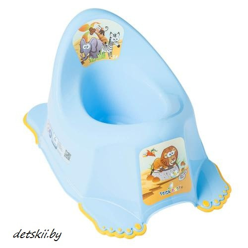 Горшок детский Safari Tega Baby Тега Сафари антискользящий Голубой - фото 1 - id-p173350648