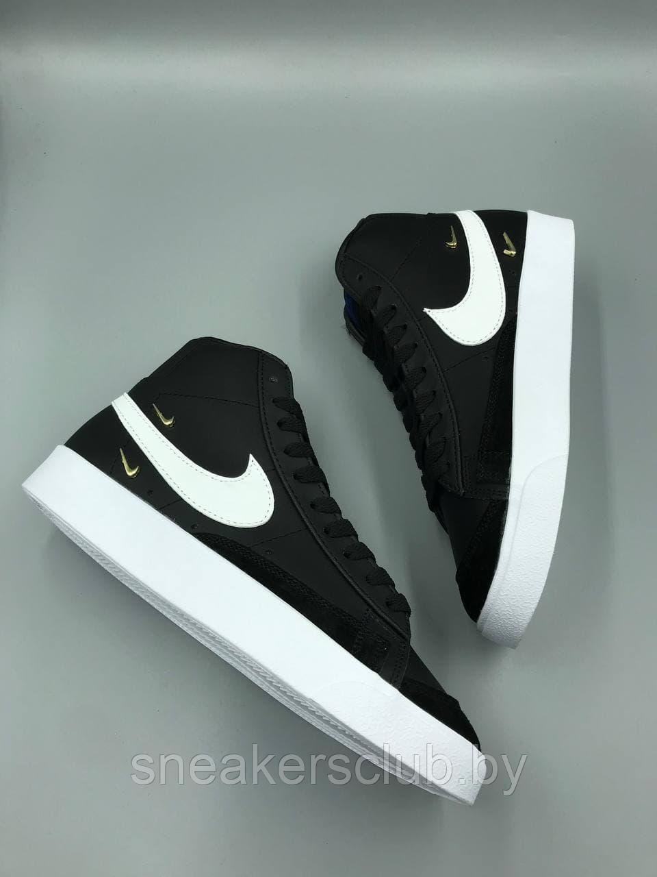 Кроссовки женские демисезонные Nike Blazer / черные кроссовки / подростковые - фото 3 - id-p173350616