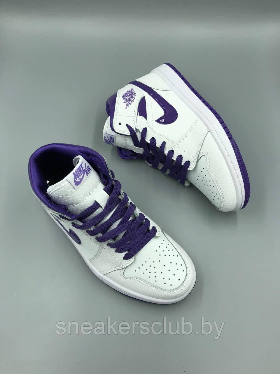Кроссовки женские Nike Air Jordan 1 / подростковые / высокие кроссовки - фото 3 - id-p173350709