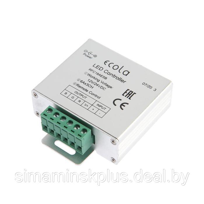 Контроллер Ecola для RGB ленты, 12 24 В, 18 А, пульт ДУ, чёрный - фото 5 - id-p173358638