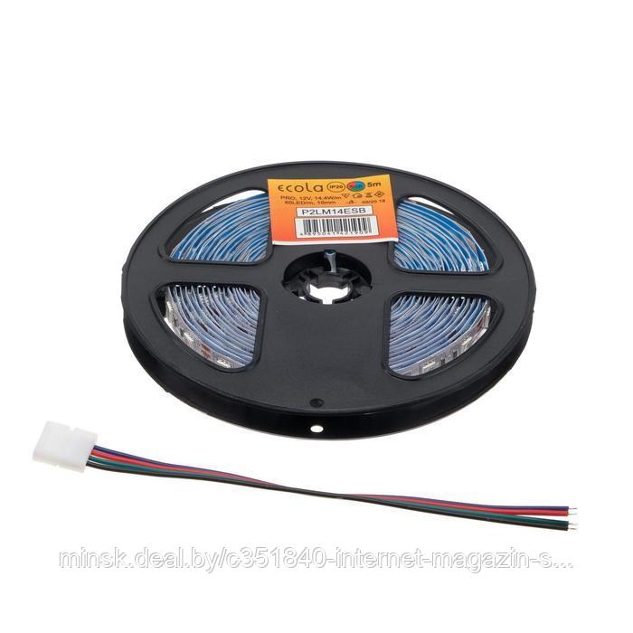 Светодиодная лента Ecola PRO 5 м, IP20, SMD5050, 60 LED/м, 14.4 Вт/м, 12 В, RGB - фото 8 - id-p173358664