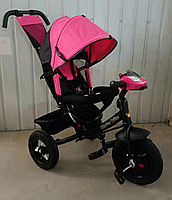 Детский трехколесный велосипед трансформер Kinder Trike 5588A розовый, фото 2