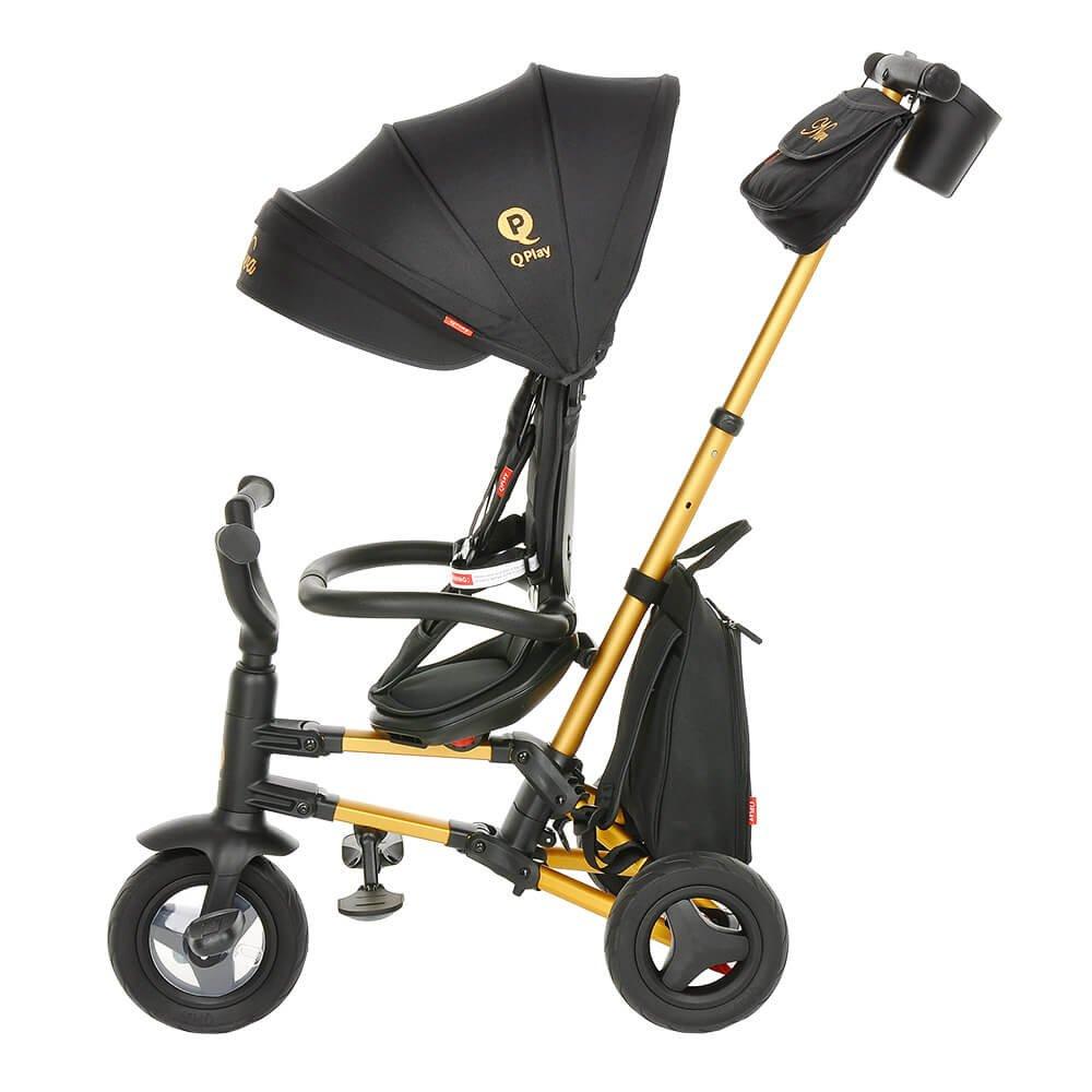 Велосипед трехколесный QPlay NOVA + Black-Gold/Черный-Золотой - фото 6 - id-p173364356
