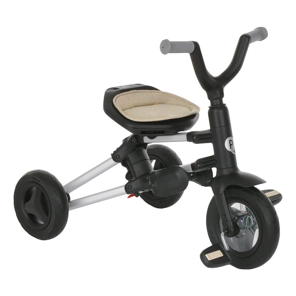Детский складной велосипед трехколесный QPlay NOVA + Beige/Бежевый - фото 10 - id-p173364357