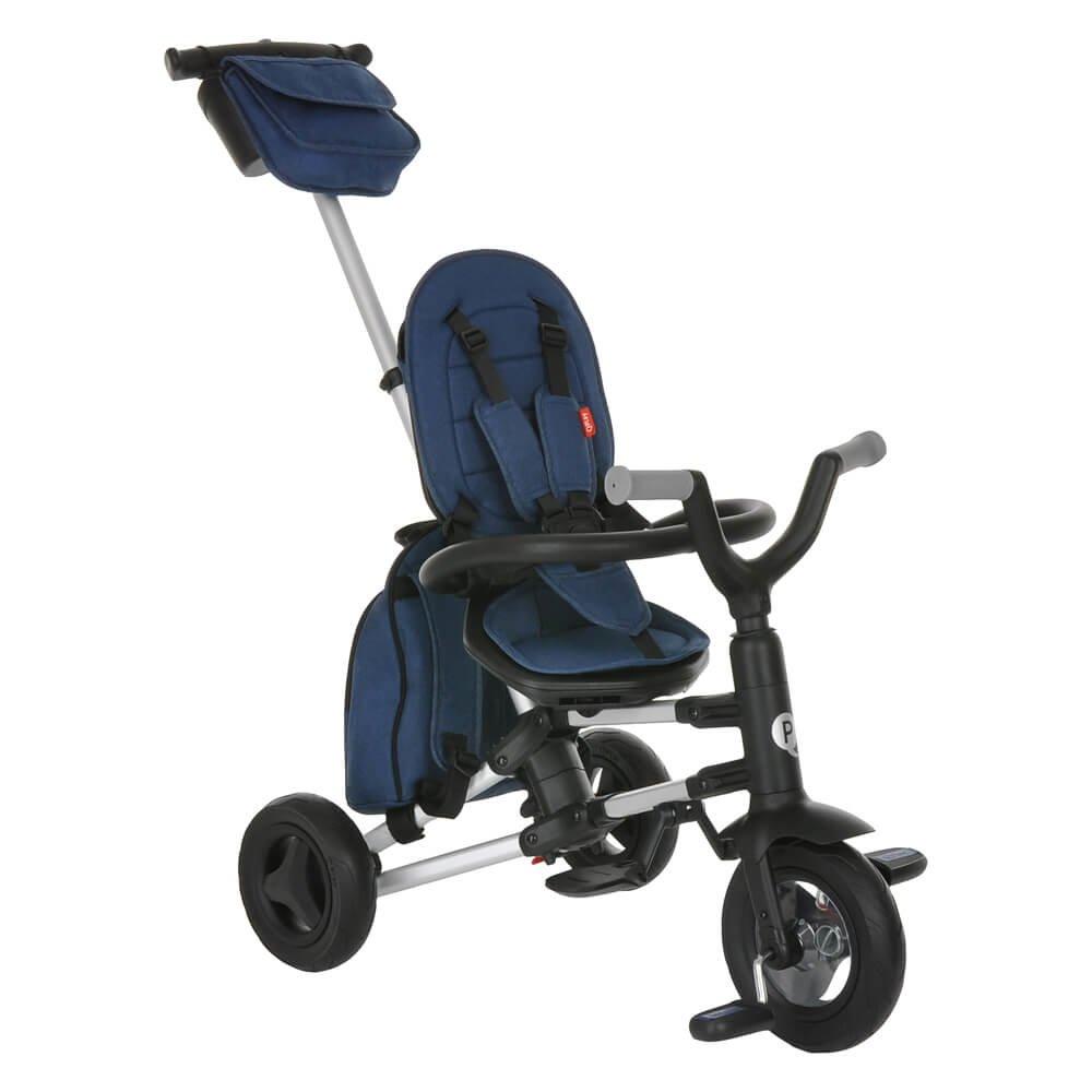 Детский складной велосипед трехколесный QPlay NOVA + Blue/Синий - фото 7 - id-p173364358