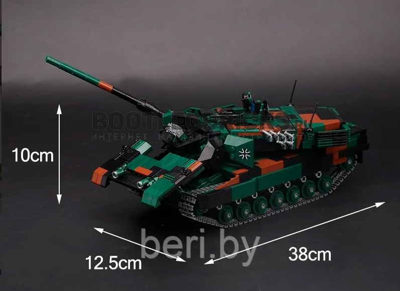 XB-06040 Конструктор XingBao Немецкий танк Leopard 2A6, 1346 деталей - фото 8 - id-p173369695