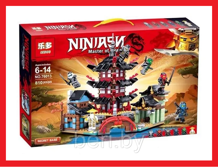 76013 Конструктор Leduo Ninjago Ниндзяго, замок дракона, 810 деталей, аналог лего Lego Ninjago Ниндзяго - фото 1 - id-p173369697