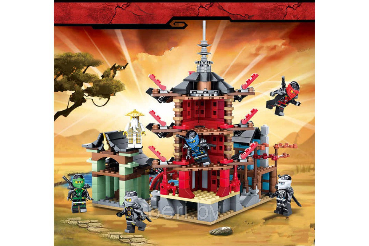 76013 Конструктор Leduo Ninjago Ниндзяго, замок дракона, 810 деталей, аналог лего Lego Ninjago Ниндзяго - фото 5 - id-p173369697