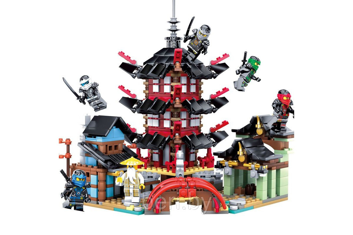 76013 Конструктор Leduo Ninjago Ниндзяго, замок дракона, 810 деталей, аналог лего Lego Ninjago Ниндзяго - фото 4 - id-p173369697