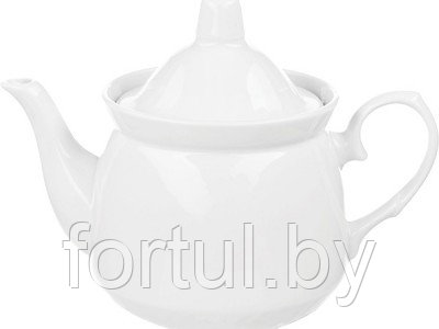 Чайник 550 см3 "Кирмаш" (Белое изделие) - фото 1 - id-p173381975