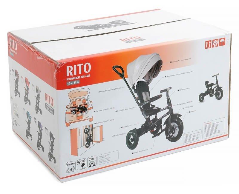 Детский складной велосипед QPlay Rito QA6 серый - фото 10 - id-p173376709