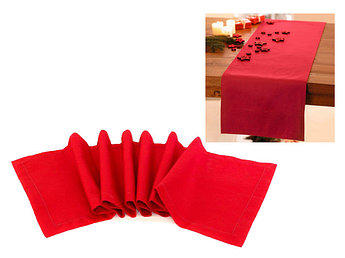 Дорожка на стол Assol, 120х40 см, красный, BEROSSI (Состав ткани: 35% хлопок, 65% полиэстер)