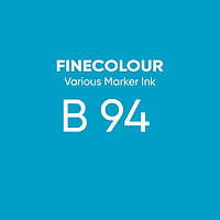 Чернила Finecolour Refill Ink для спиртового маркера, 21мл. (таитянский синий)